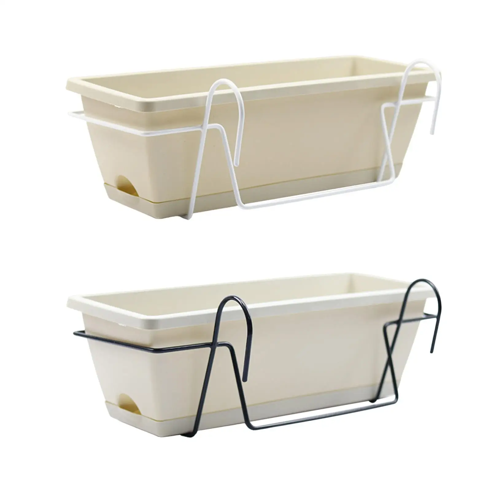 

Balcony Railing Planter Hanging Planter for Garden Fence Windowsill Porch