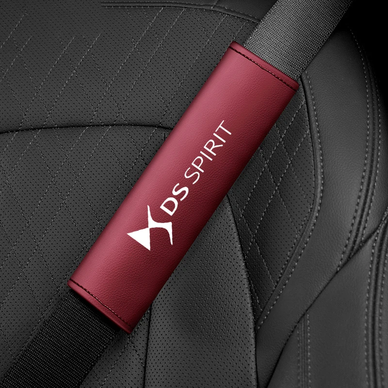 2pc 자동차 안전벨트 보호 커버 어깨 패드 보호대 액세서리 DS SPIRIT DS3 DS4 DS4S DS5 5LS DS6 DS7 DS9 WILD RUBI 용