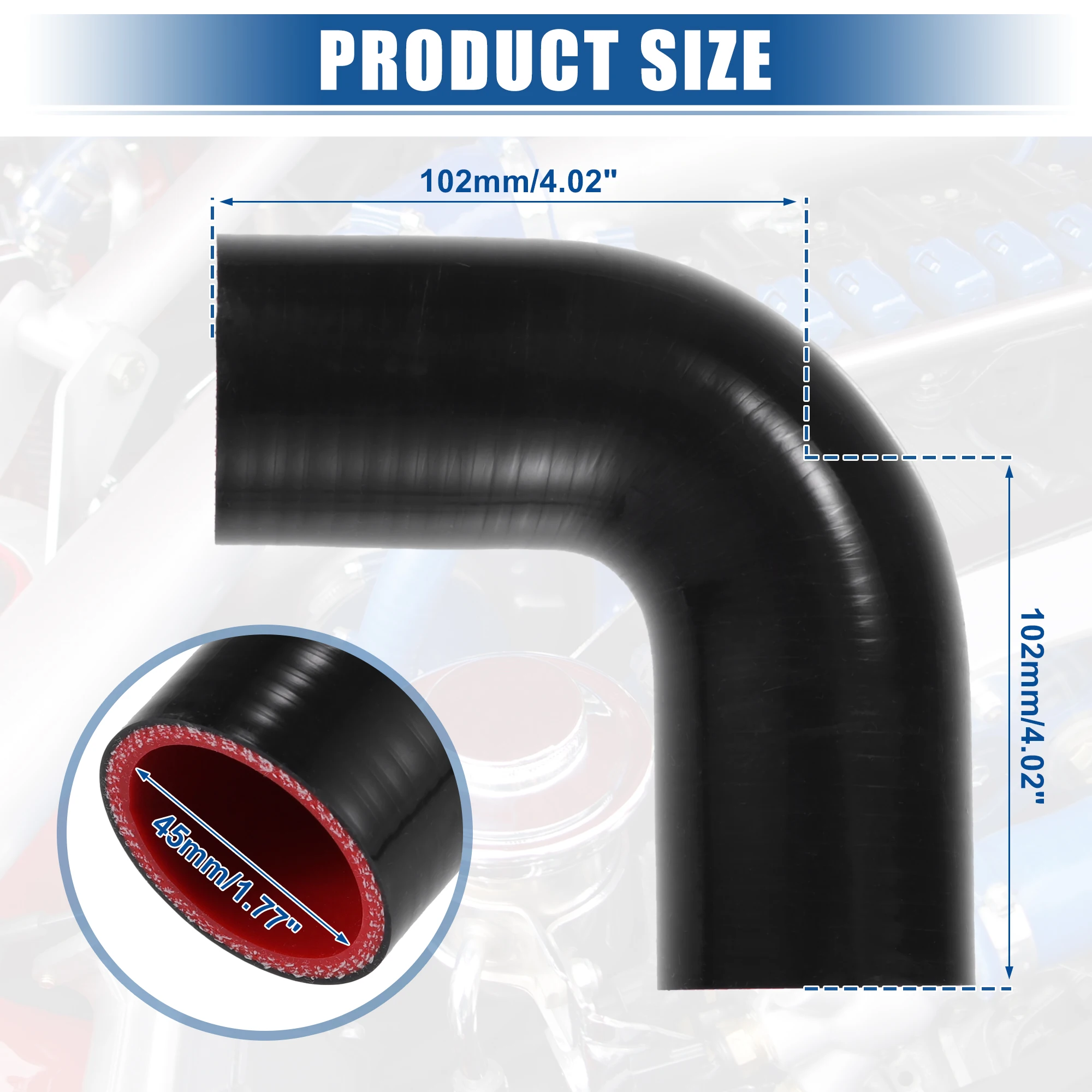 tubo morbido ID tubo flessibile for tubo intercooler a gomito da