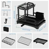 2 Tier Dish Bowl Drainer Storage Rack Kitchen Dish Drying Rack with Drain Basket Countertop Dinnerware Organizer Drainboard 6