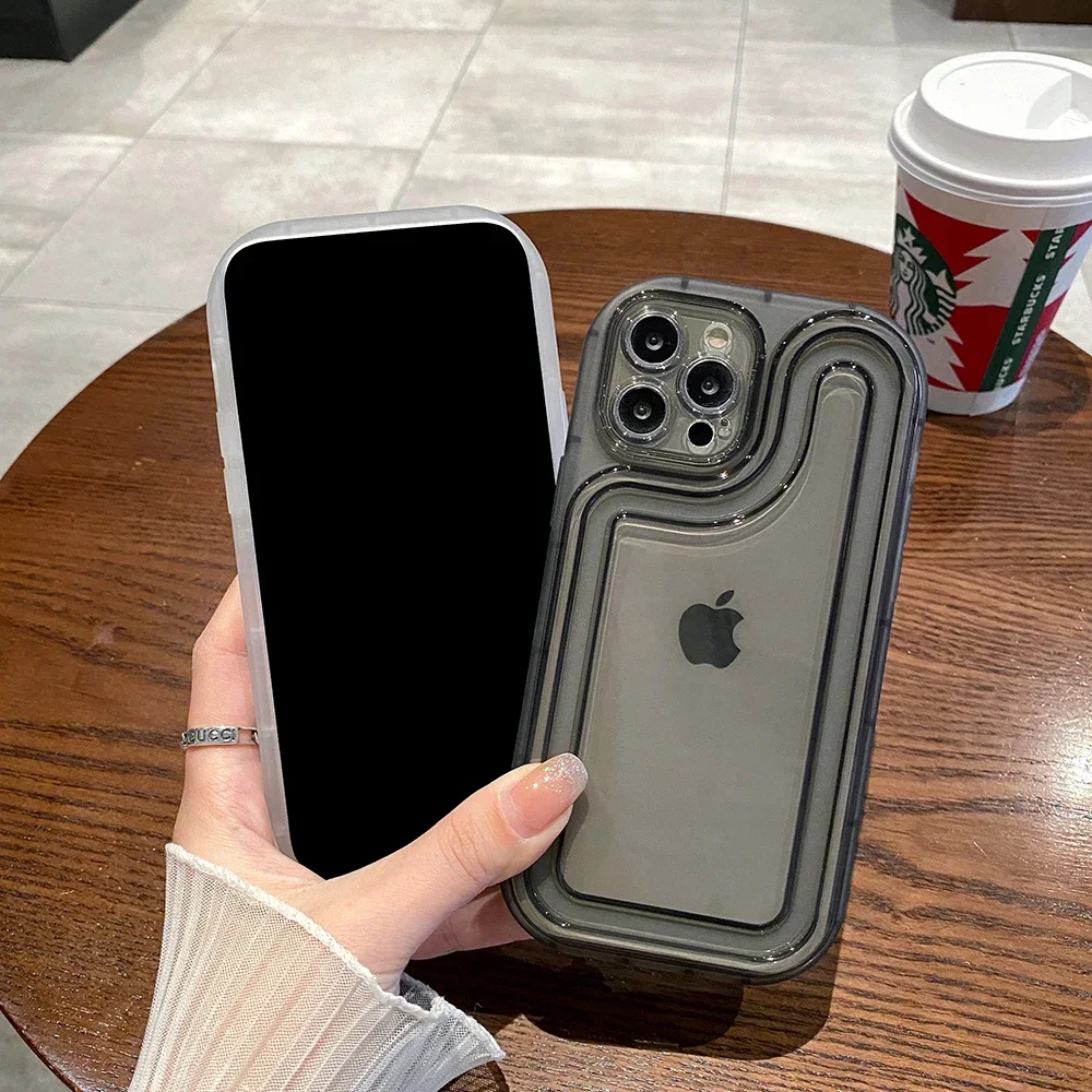 

Phone Case For iPhone 15 14 13 12 11 Pro XS Max XR X 8 7 Plus SE 2022 2020 Soft TPU Matte Bumper Clear Back Cover
