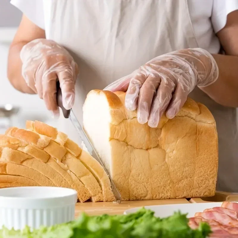 Disposable TPE Gloves, Powder Free and Latex Free, Suitable for Kitchen, Bathroom Cleaning kitchen gloves  dish washing gloves