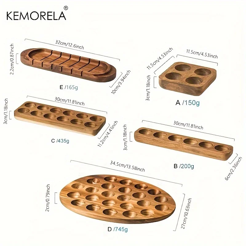 KEMORELA Modern Wooden Egg Storage Box - Detail 6