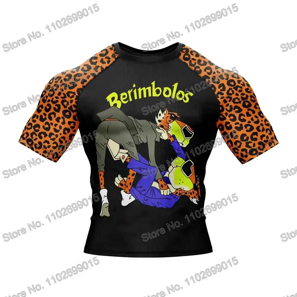 Berimbolos Abbigliamento da surf BJJ MMA Uomini Indumenti protettivi dal sole Manica corta Maglietta da sub attillata Costumi da bagno Estate Muta galleggiante da spiaggia Donne Magliette da palestra