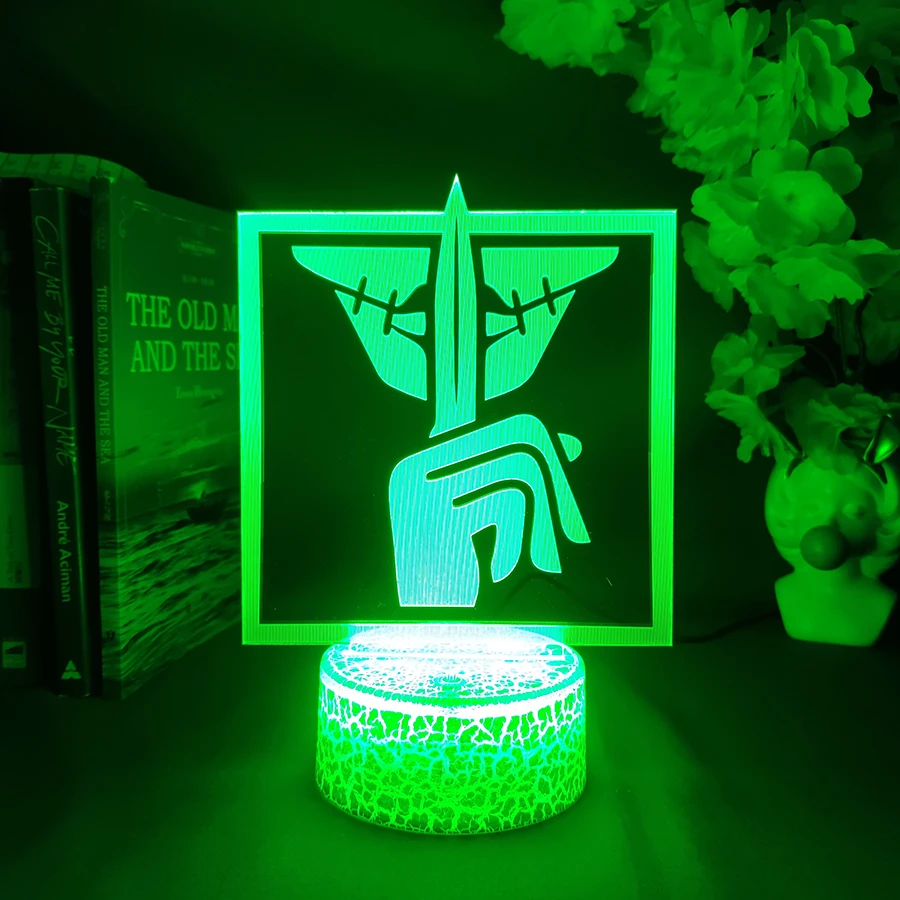 Rainbow Six: Siege Game Lamp Skull Rain Action Defender Operator Cavilla Skill Quiet Logo 3D Acrylic Nightlight Caveira Decor