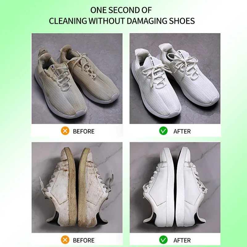 Special cleaning cream for small white shoes with sponge multifunctional decontamination cream Shoe-shining artifact to stain th shoe cleaning balm cleaning cream