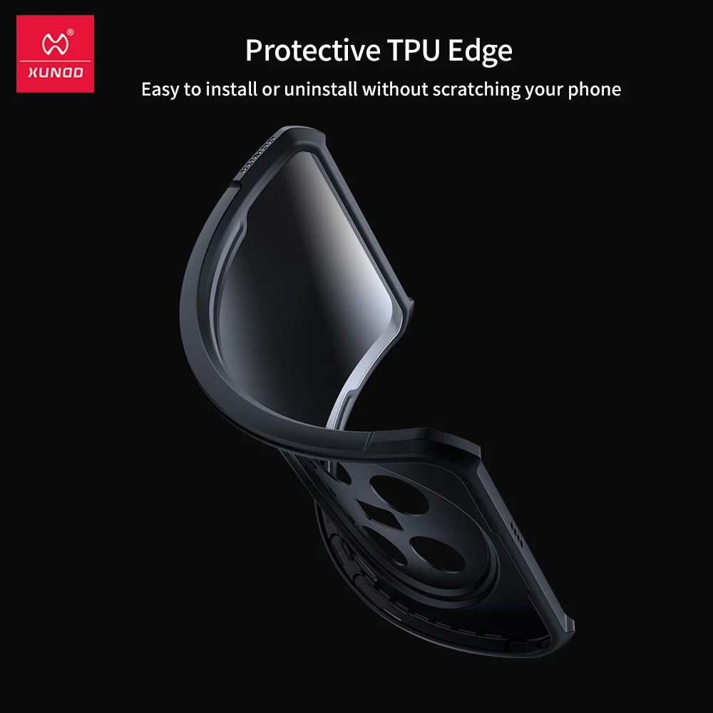 Xundd Shockproof Transparent Phone Case with Airbag Technology and Full Lens Protection