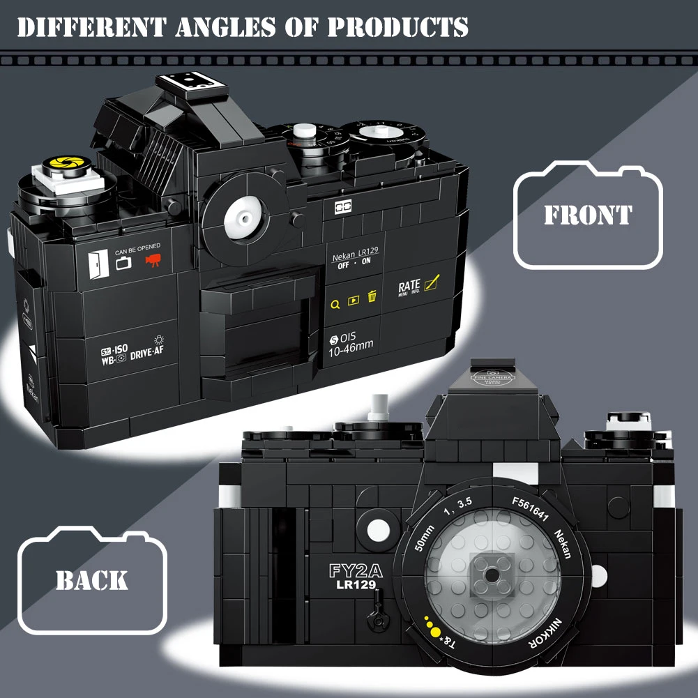 Building Blocks New Digital Camera Toy Building Blocks FY2A SLR Camera Bricks Model 627 Pcs