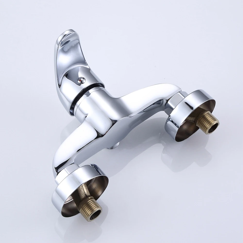 Wall-mounted Shower Faucet Zinc Alloy Single Handle Bathroom Bathtub Chrome Finish Mixer Faucet Modern Shower Tap bathroom faucet bathroom shower faucet set