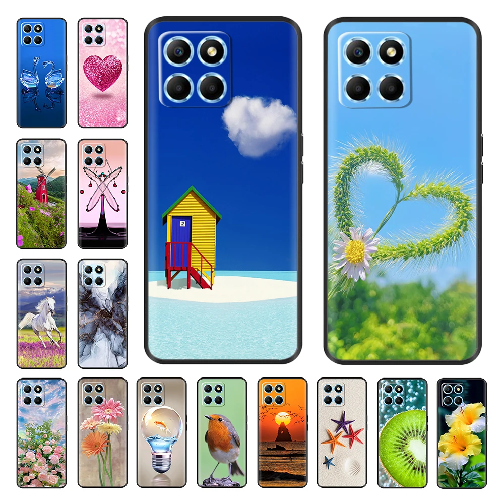 Per Honor X6 Custodia Per Huawei Honor X6 2022 Cover Custodia Morbida In Silicone Tpu Fundas Per Honor X6 Vne-Lx1 Vne-Lx2 Coque Bumper