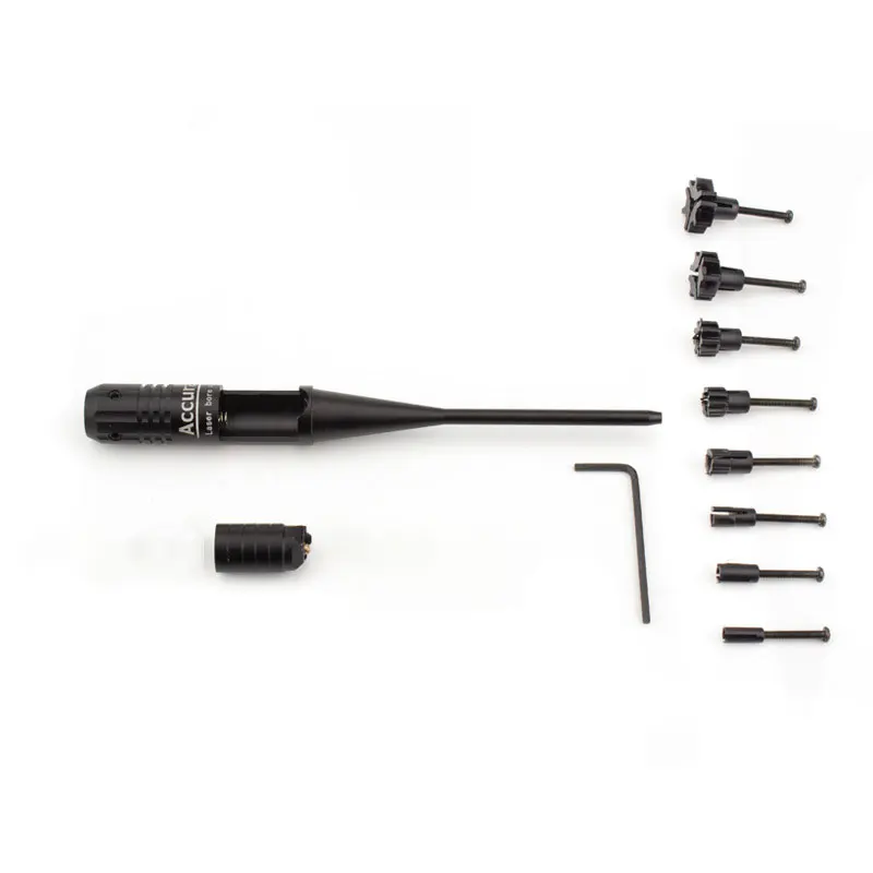 Tactical Adjustable Red Green Dot Laser Bore Sighter Collimator with Switch for Hunting Tools Accessories