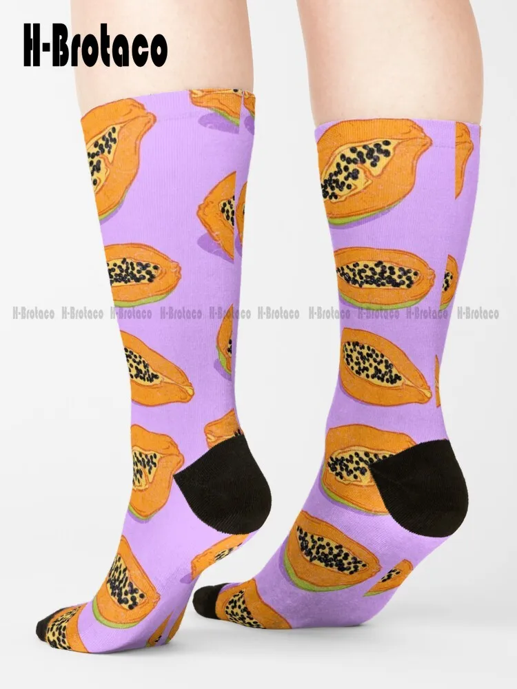 

Papaya Socks Hiking Socks Comfortable Best Girls Sports Ladies Sports Street Skateboard Socks Teen Youth Socks Casual Colorful