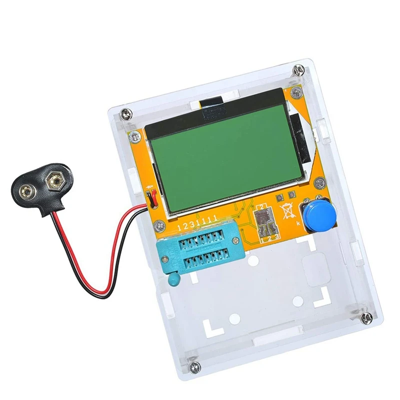 Mega328 Lcr-T4 Transistor Tester Diodo Triodo Capacità Componente Tester Lcr Modulo Misuratore Esr Mos Pnp/Npn Con Custodia