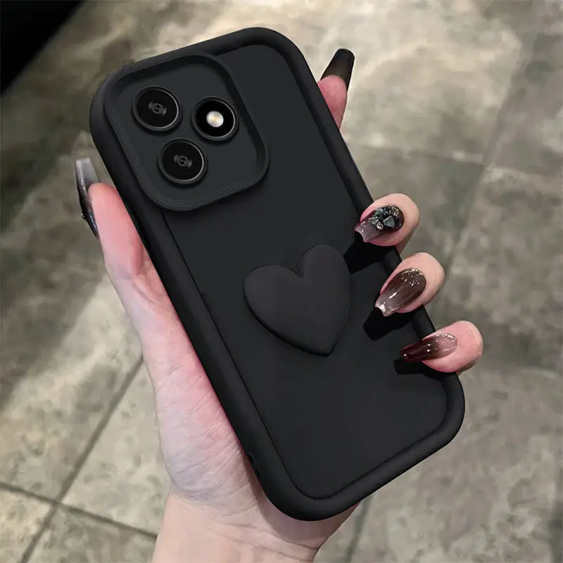 3D Love Heart Shockproof Phone Case - Stylish and Durable Protection