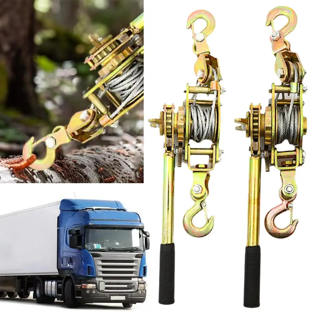 Rope Tightener Heavy Duty Cord Tightener Lifting Pulley Manual Tensioner Wire Ratchet Tensioner Ratcheting Rope rope tightener