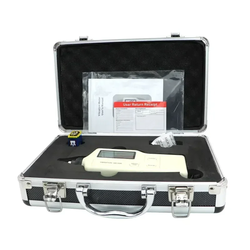Shahe Portable Handheld Vibration Meter Vibrometer Digital Vibration Sensor Meter Tester Analyzer Acceleration GM63A 5