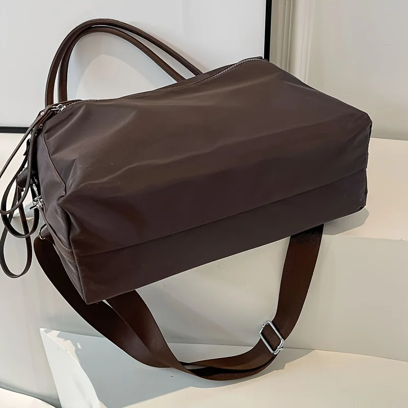 Vintage Nylon Women Shoulder Bag Large Capacity Waterproof Shoulder Bag Daily Commuting Handbag