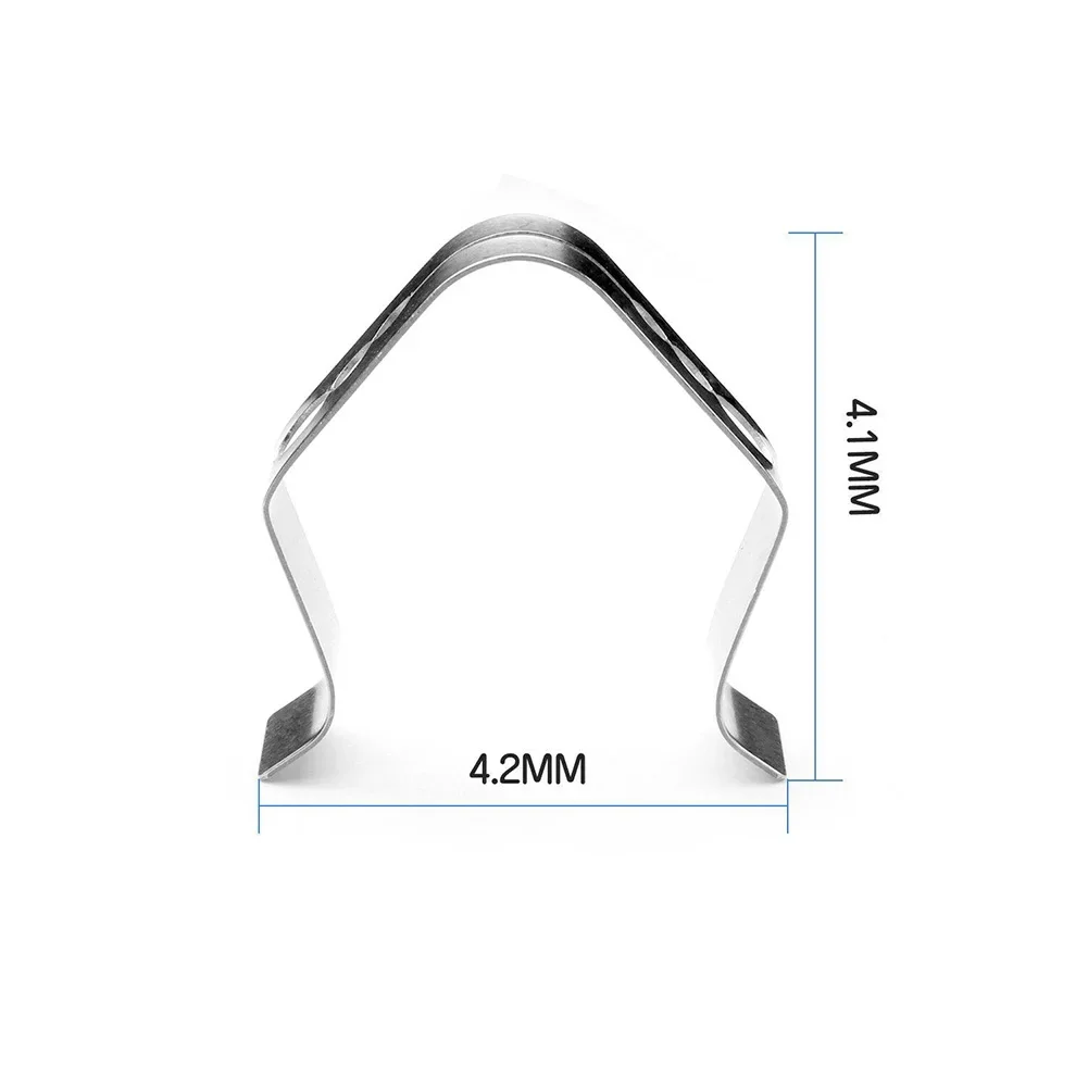 3pcs Stainless Steel Grill Clip Meat Thermometer Probe Clip Holder Ambient Temperature Readings BBQ Oven Grill Clip 4