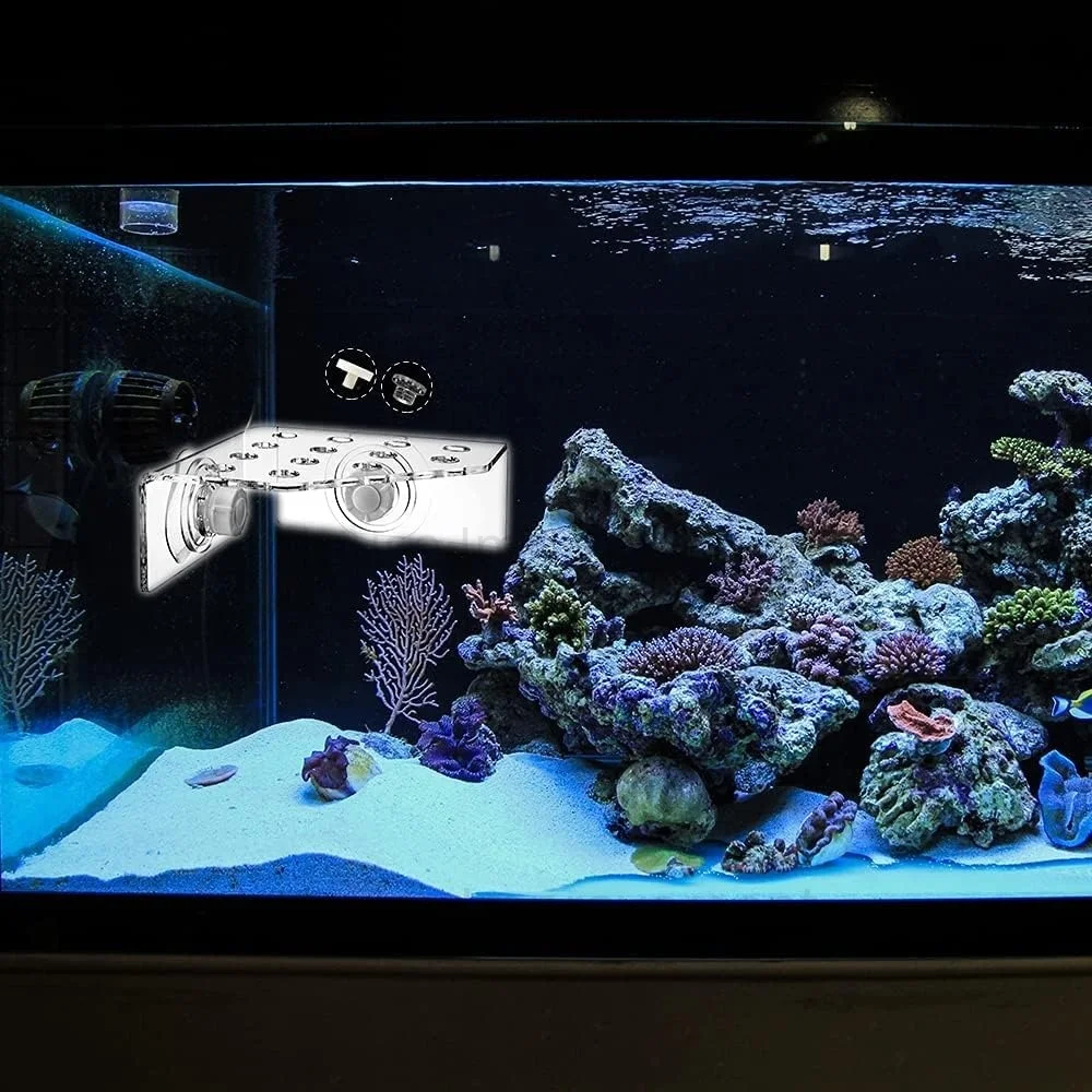Acryl Coral Frag Rack Tank Aquarium Corner Coral Frag Holder mit Knopf Coral Reef Broken Frame mit verbessertem Saugnapf – Detail 9