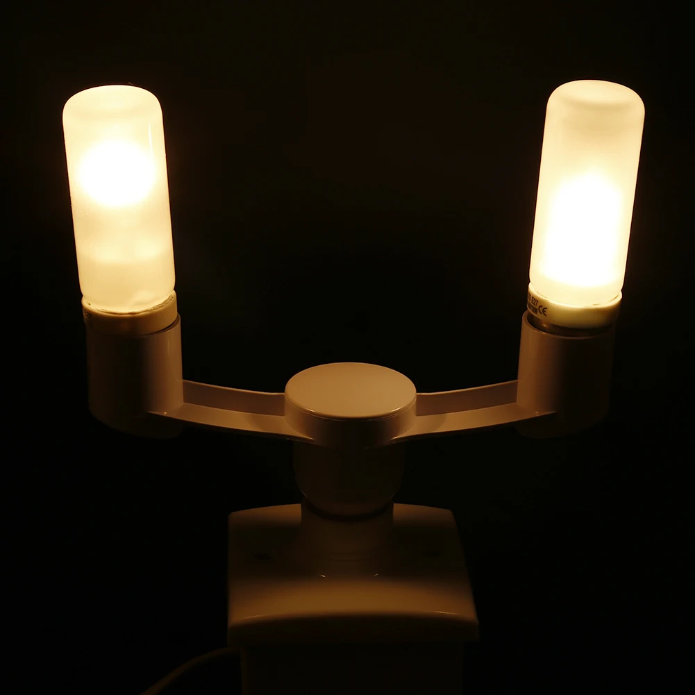 E27 To 2E27 Energy-saving Lamps Splitter  85-285V Conversion Lamp Holder Lighting Accessories for Restaurant Kitchen