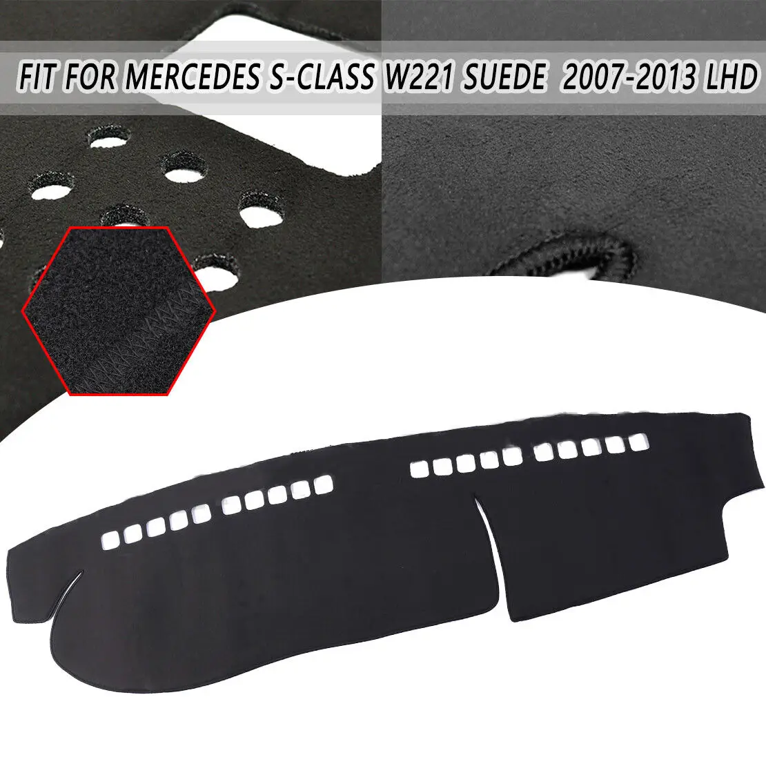 

【READY STOCK】DashMat Dashboard Cover Protector Sun Visor Pad For Mercedes 2007-2013 S-Class W221