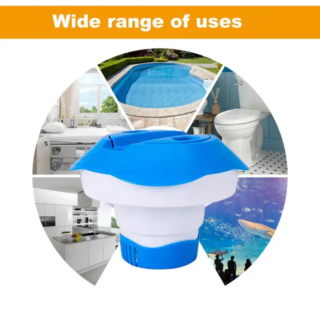 Medence Klór Adagoló Nagy Kapacitású Behúzható Fertőtlenítő Műanyag Tabletta Kellékek - Image 4