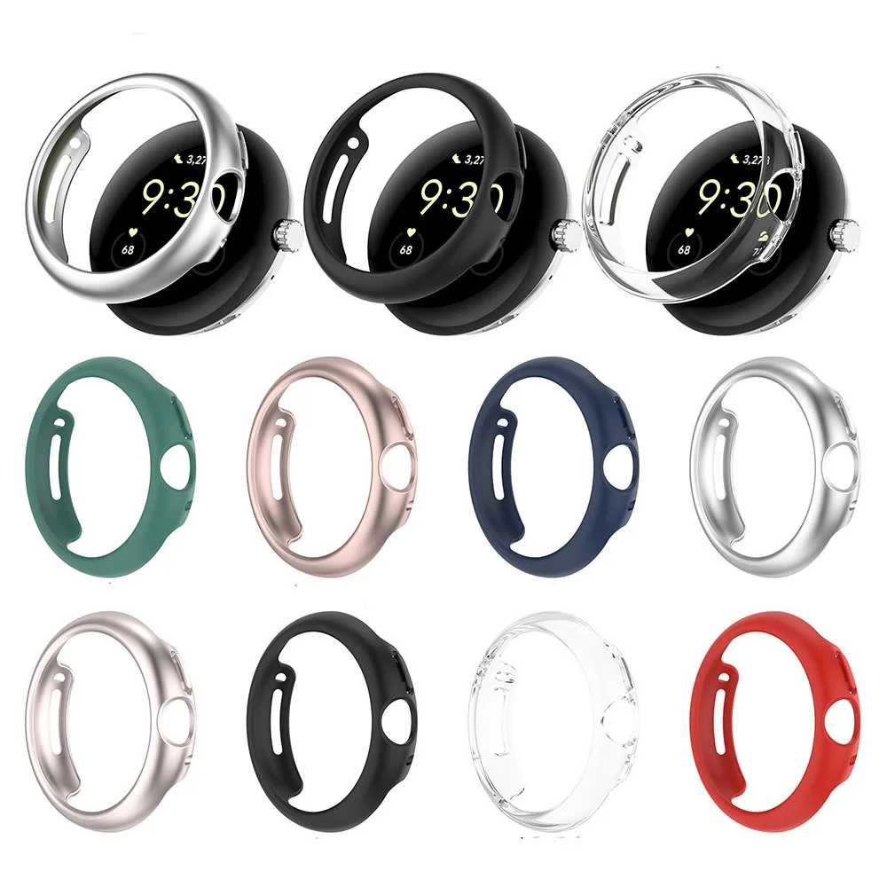 

Полый защитный чехол для ПК, внешний защитный чехол для Google Pixel Watch 1/2, чехол-бампер