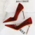 Shoes Fashion Women Pumps Satin Cloth Pumps Women Shoes Stiletto High Heels Wedding Shoes Women Heels Plus Size 42 43