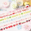 Cute Fruit Sweetheart Series Flash Decoration Adhesive Tape Handbook DIY Scrapbooking Journal Collage Material Sticker Kids Gift 1