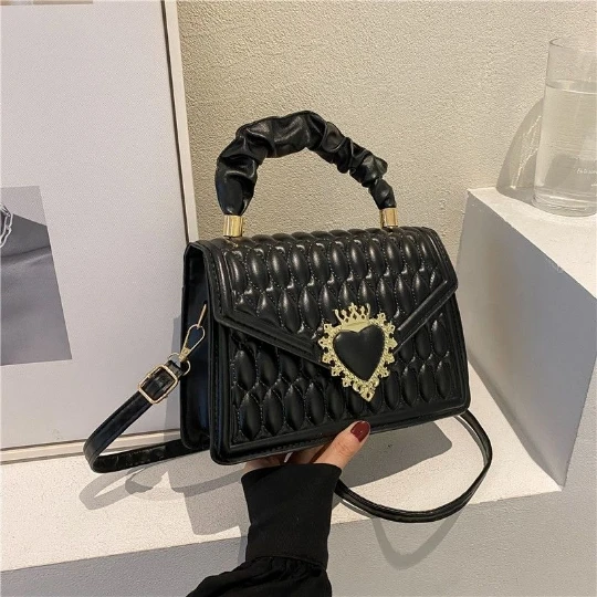 

Black 2024 Woman Bag Shoulder Fashion PU PVC Girl Trend Lady Bags Handbag Cosmetic Case Purses Tote Women's Hand Bag for Women