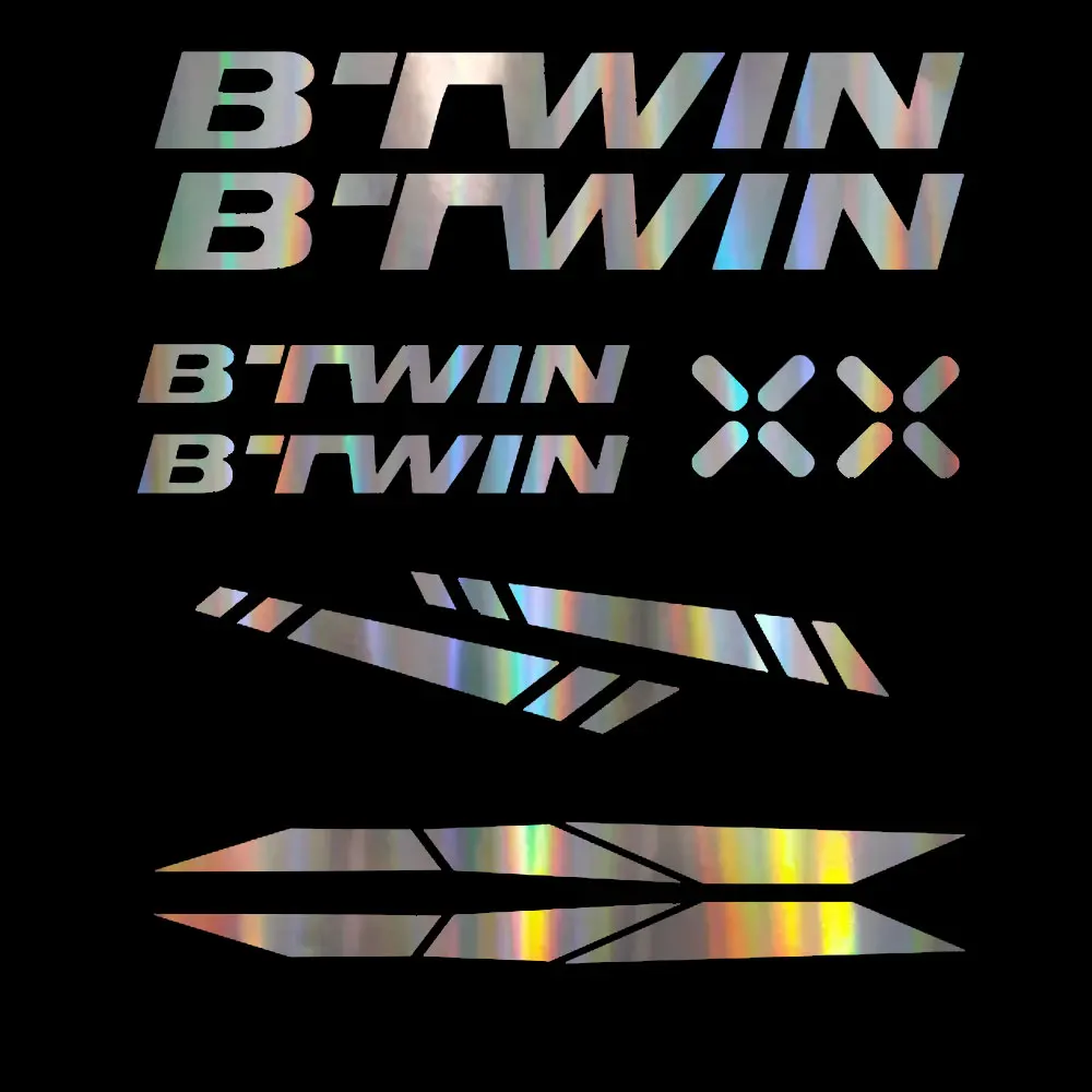 Kit autocollants pour vélo b-twin, autocollants de haute qualité, Logo de vélo, VTT  34