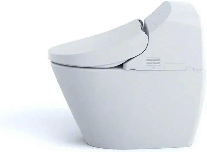 Washlet with Integrated Toilet G400 Cotton White Bidet Toilet with Integrated Dual Flush Toilet with 3D Tornado Flush Technology 4