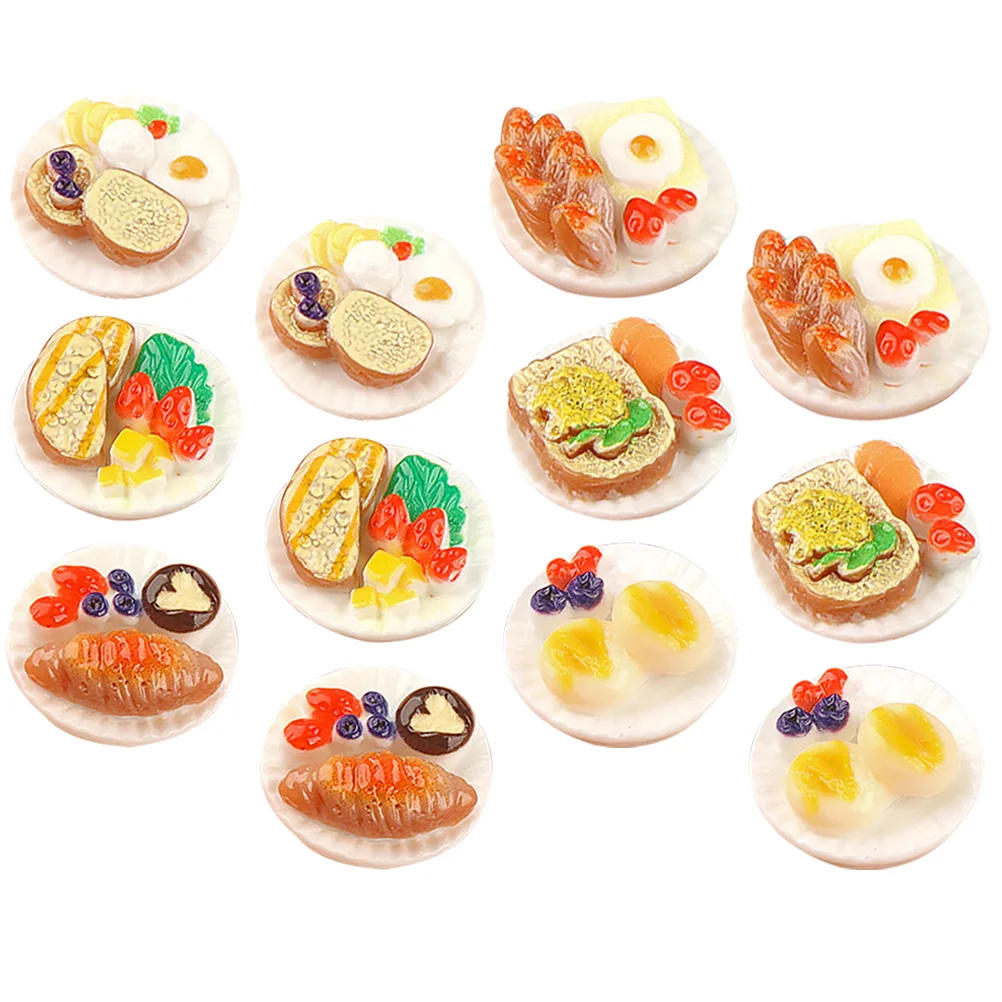 

12 Pcs Cream Gum Simulated Food Phone Case Accessories Resin Miniature Snack Toy