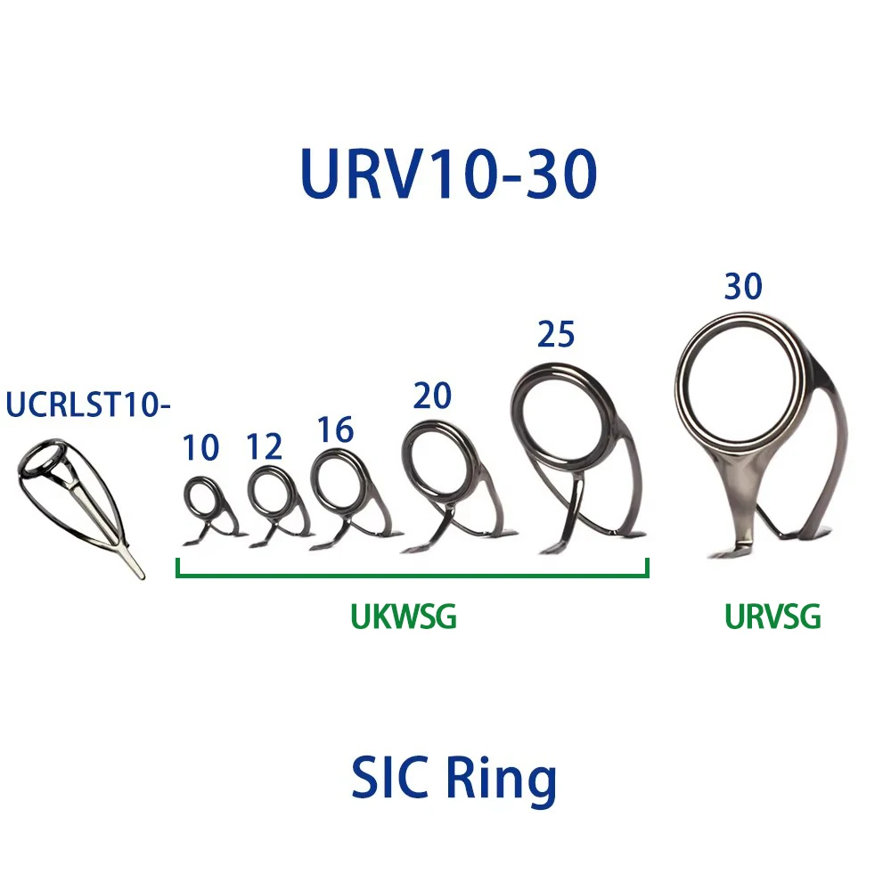 Copy Fuji ring guides set KW RV guide Kit Heavy Spin Surf Fishing