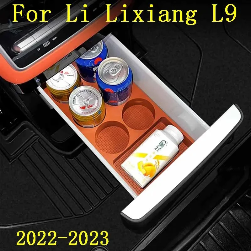 

Car Refrigerator Stotage Box Beverage Anti Slip Holder Interior Accessories For Leading Ideal Li Xiang Auto L9 Max 2022 2023
