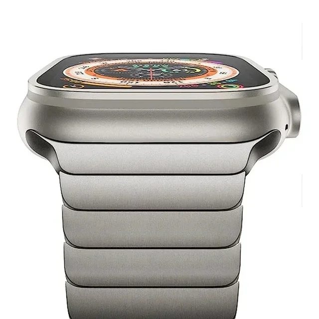 Sleek Titanium Stainless Steel Watch Band - Universal Fit, Bracelet Style