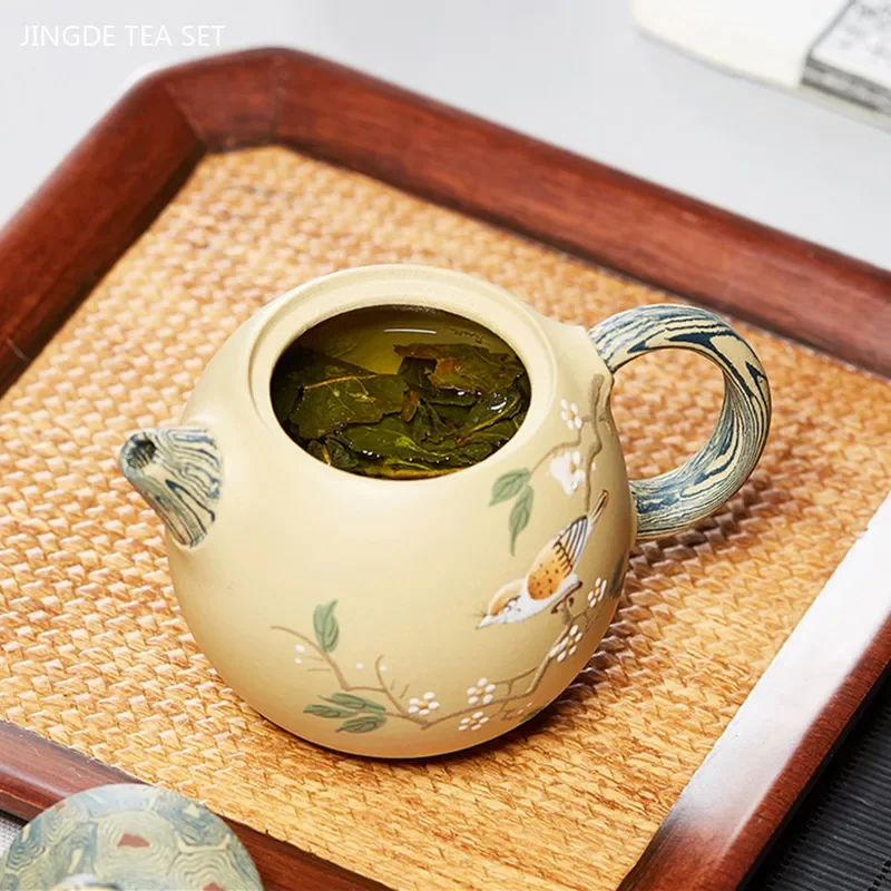 180ml Boutique Yixing Purple Clay Teapot Tradition Section Mud Beauty Tea Pot Handmade Filter Tea Infuser Customized Teaware