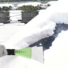 Rascador de hielo para parabrisas de coche, cepillo de cristal de limpieza rápida, herramienta ABS para quitar la nieve, cepillo de nieve para invierno, 1 ud.