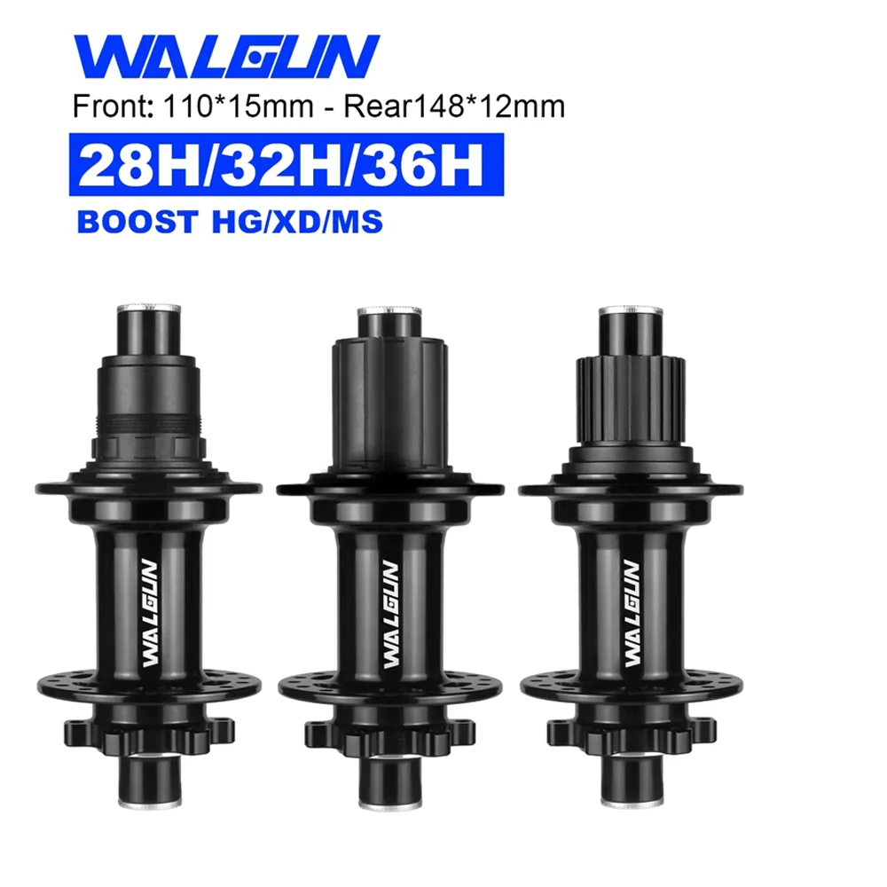 Moyeu Arrière VTT 12x148mm Boost 28 Trous Frein à Disque 6 Trous HG XD MS