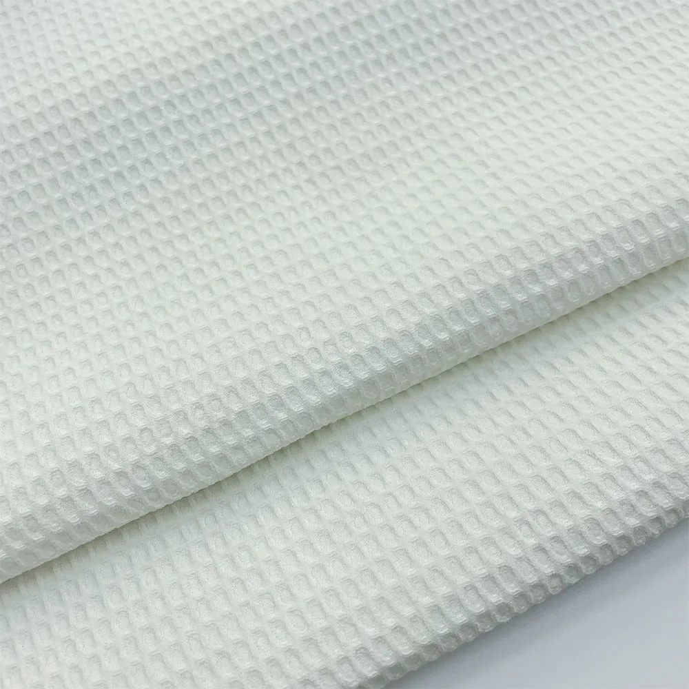 Soft Waffle Weave Cotton Fabric Pure Color By Half Yard DIY Quilting Cloth Sewing For Baby Sleepwear And Bathrobes Skin Friendly