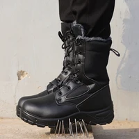 Men Work & Safety Boots Outdoor Boots Puncture-Proof work Shoes Anti-smash Desert Combat Boots Protective Shoes Steel Toe Boots