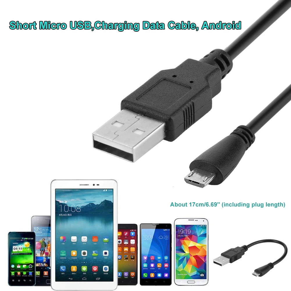 Micro USB Charging Data Cable Cord 1A Micro USB Data Charging Cable Wire Pure Copper Core for Android Phone Tablet Power Bank