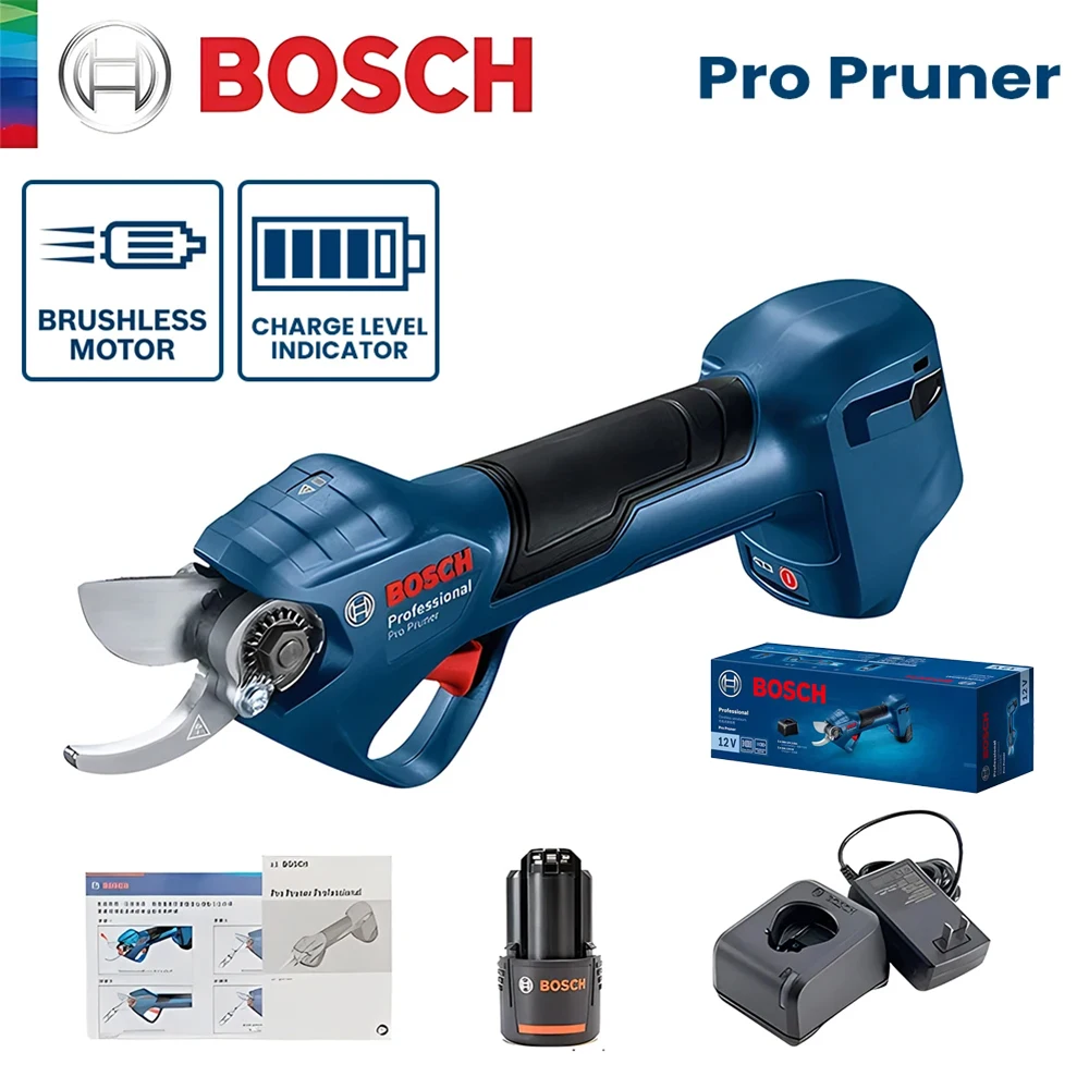 

Садовые ножницы Bosch Pro, беспроводной бесщеточный секатор для подрезки ветвей дерева, 12 В, Макс 25 мм