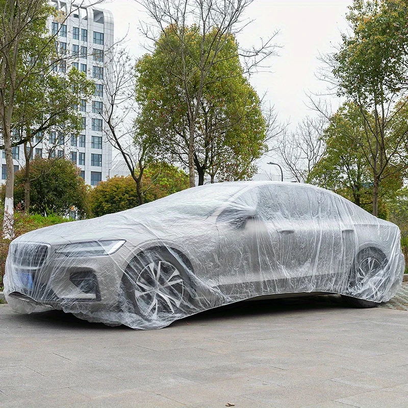 Premium Disposable Car Cover - Complete Protection from Sun, Rain, and Dust