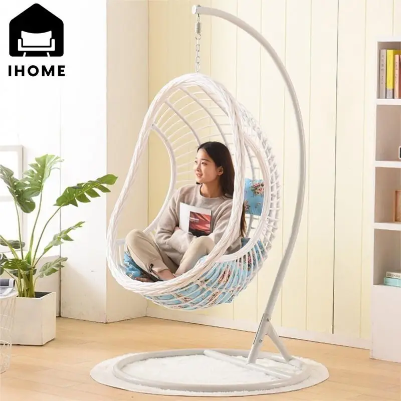 

IHOME Swing Hanging Chair Indoor Balcony Courtyard Hanging Basket Rattan Chair Household Hammock Bird Nest Chair Terrace Baskets