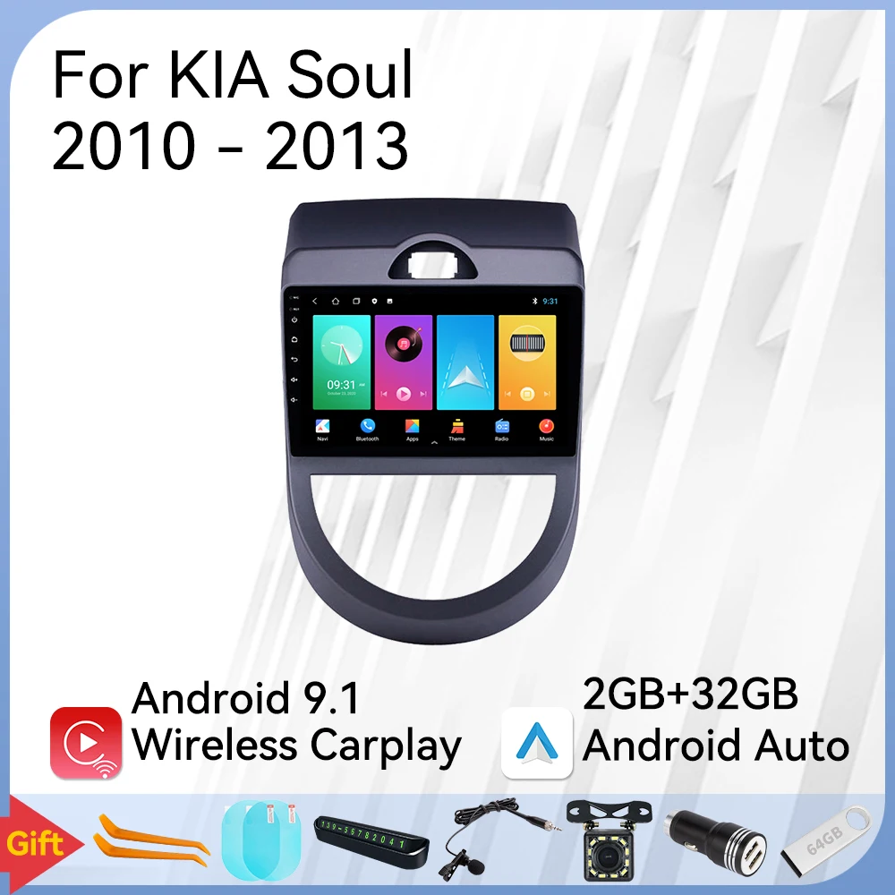 2 Din Android Car Radio Stereo For Kia Soul 20102013 Car Multimedia