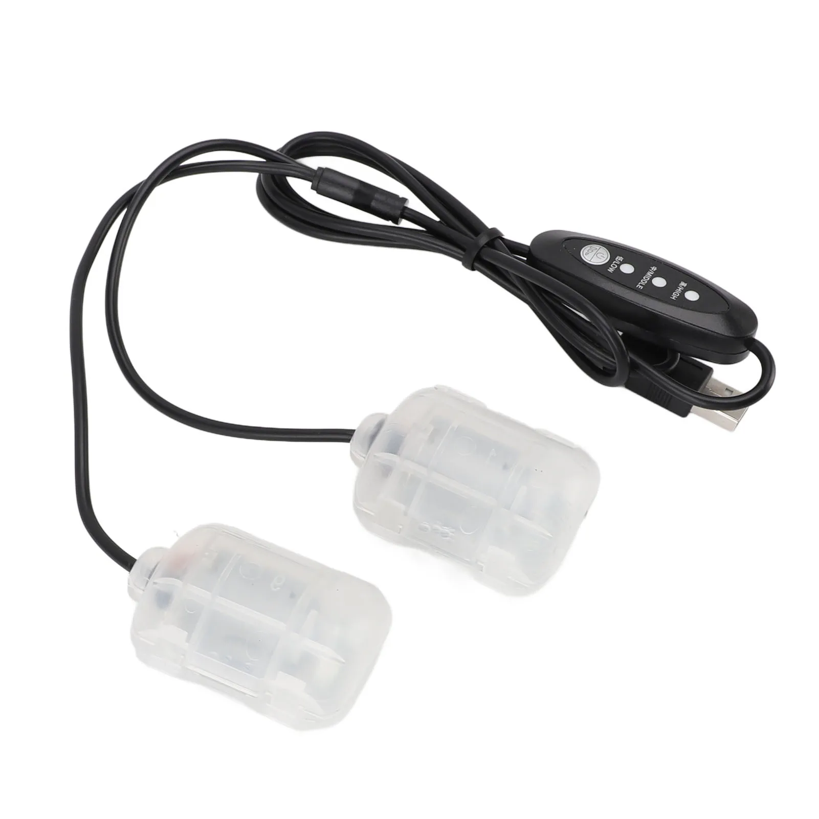 Dual USB 3-Speed Electric Vibration Motor with PP Buckle Structure and Extended Cable