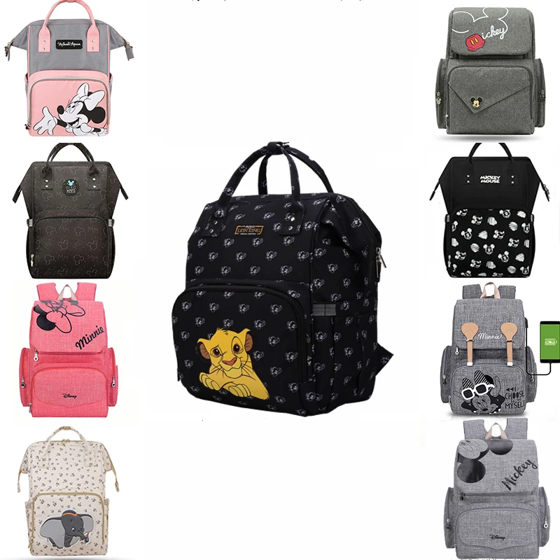 Disney Lion King Diaper Bag Baby Backpack Travel Mommy Bag Waterproof Mommy Maternity Backpack