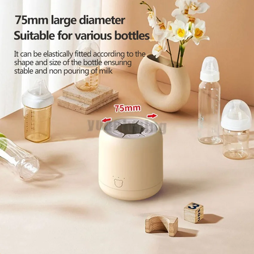 Baby Bottle Shaker 3 Gear Timming Milk Powder Blender Feeding Shaking Machine Portable Usb Fast Charging Household Home Babycare