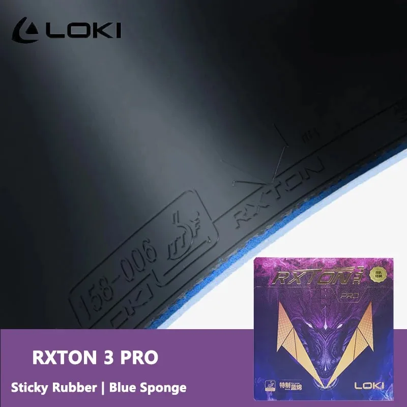 【Thriving】 Table Tennis Rubber RXTON 3 Pro for Racket ITTF Approved High Density Spongesticky